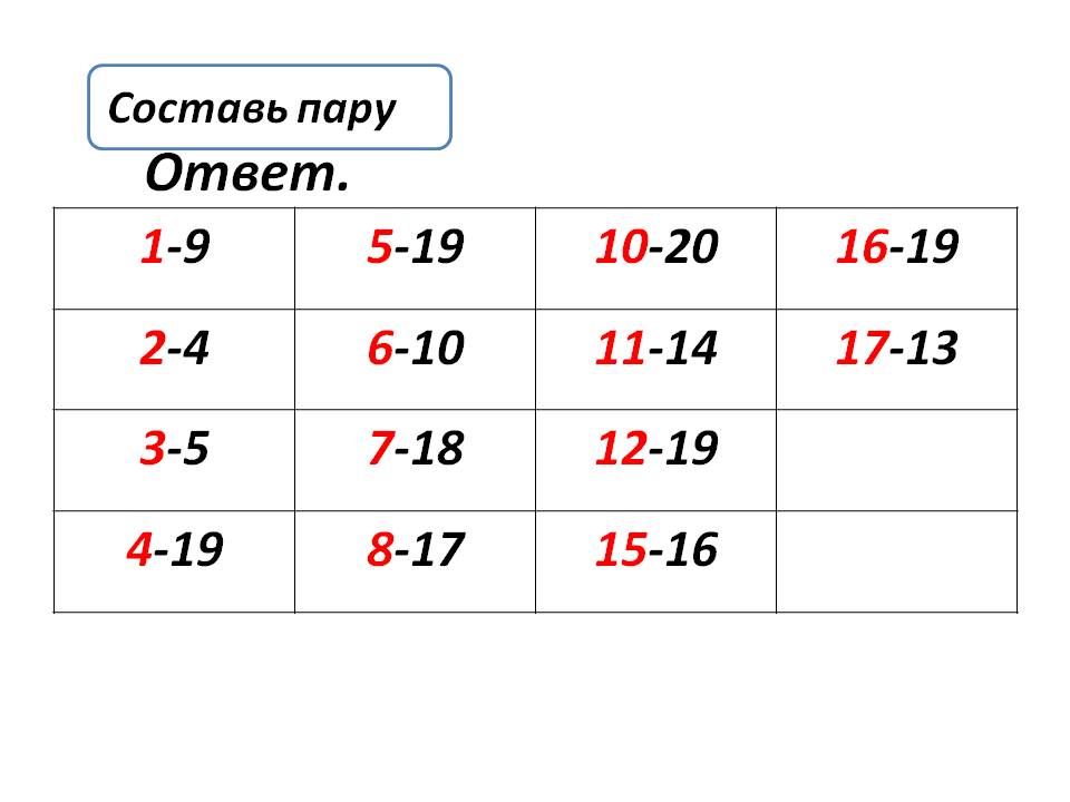 Ответ