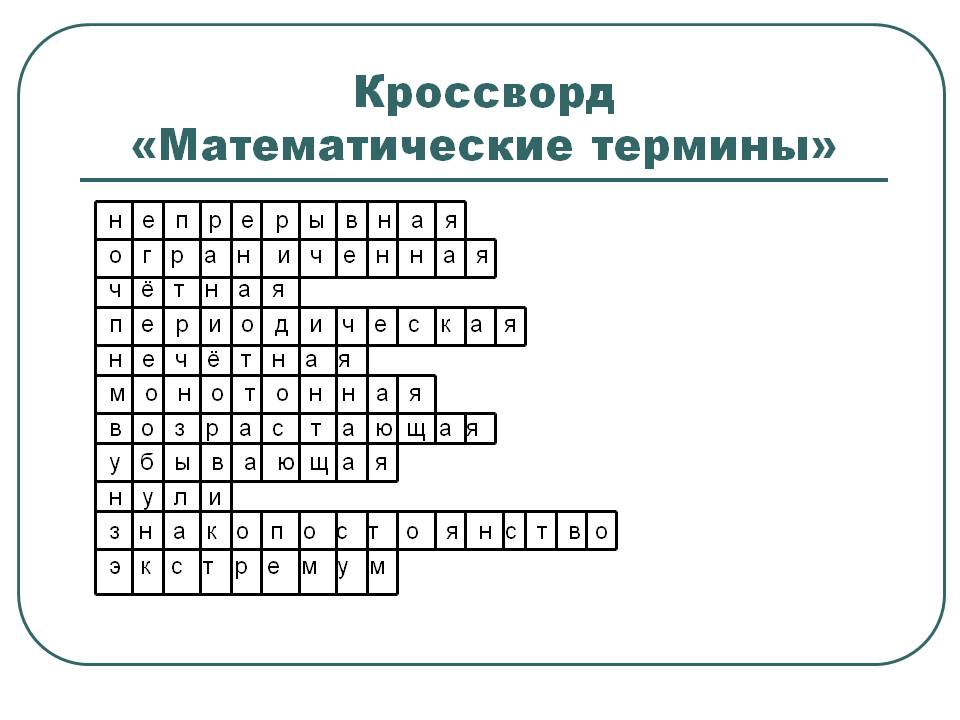 Математические термины