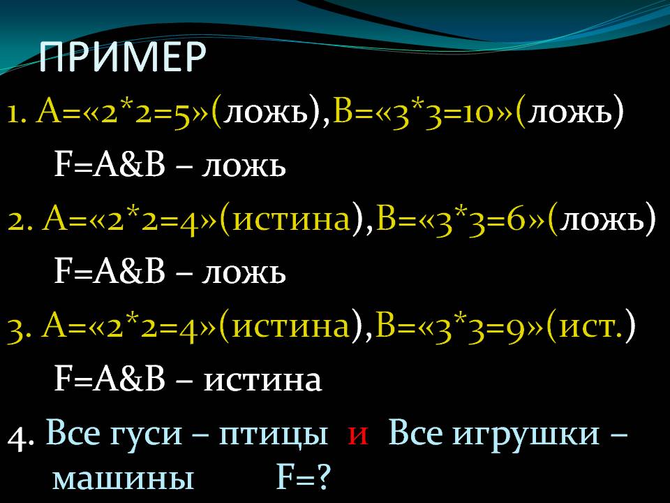 Пример