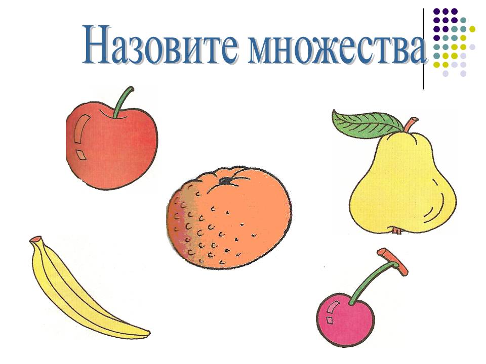 Назовите множества
