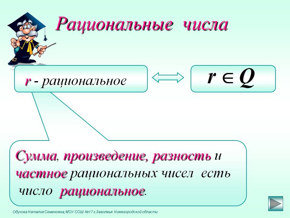 Рациональные числа