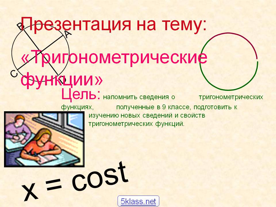 x = cost