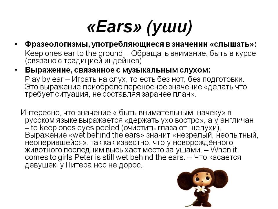 «Ears» (уши)