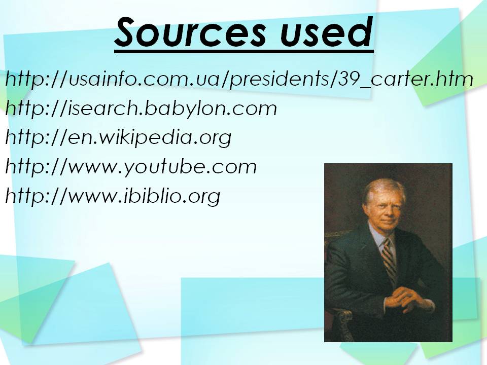 Sources used