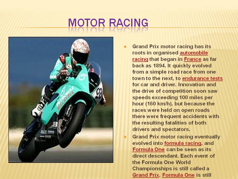 Grand Prix motor racing