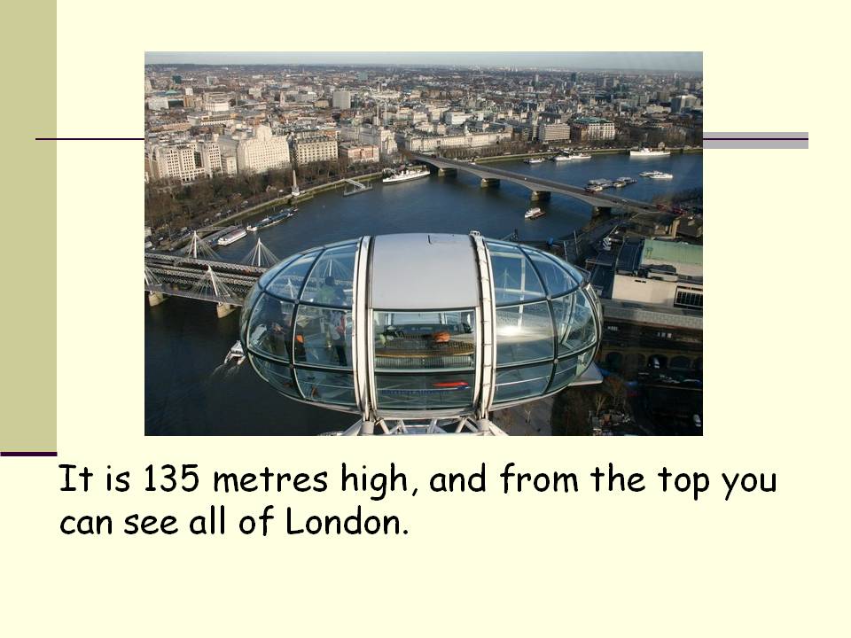 It is 135 metres high