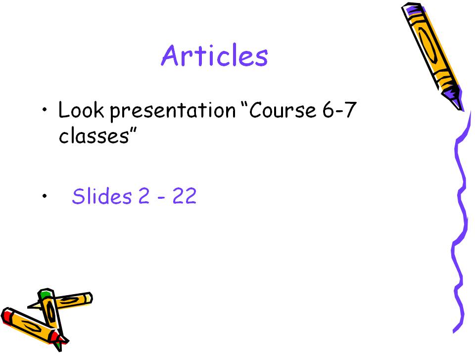 Articles