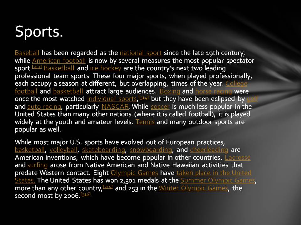 Sports
