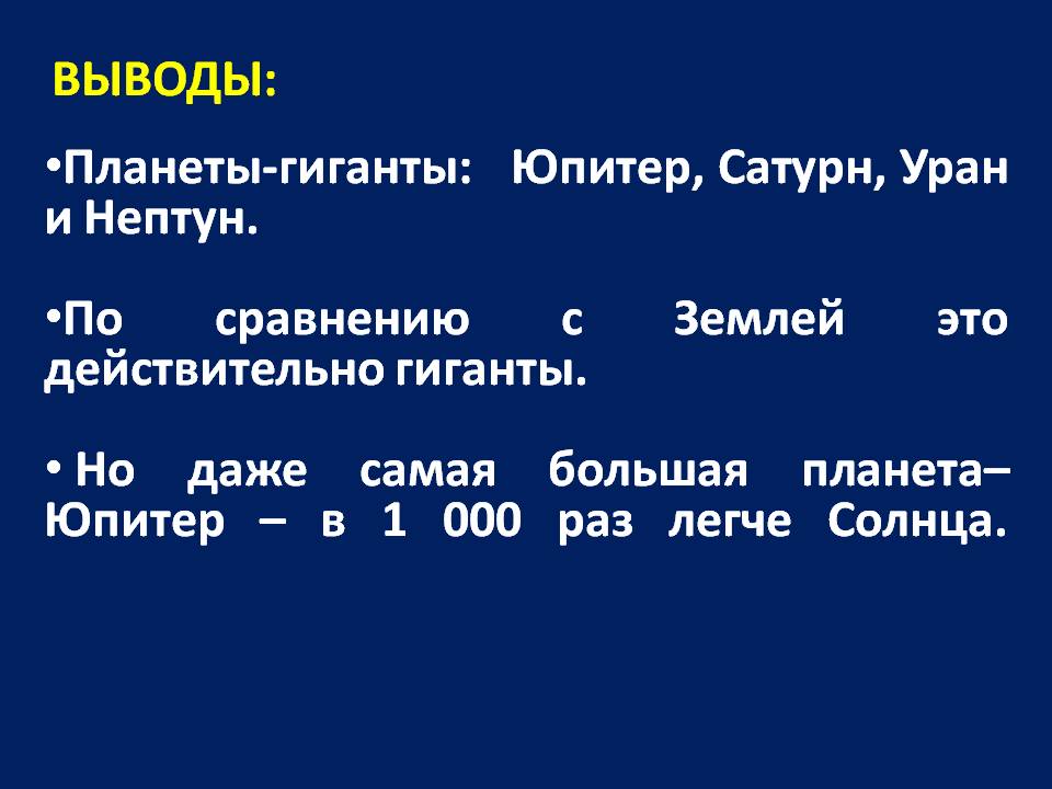 Выводы: