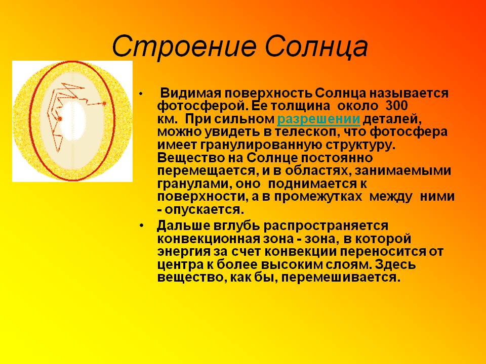 Строение Солнца
