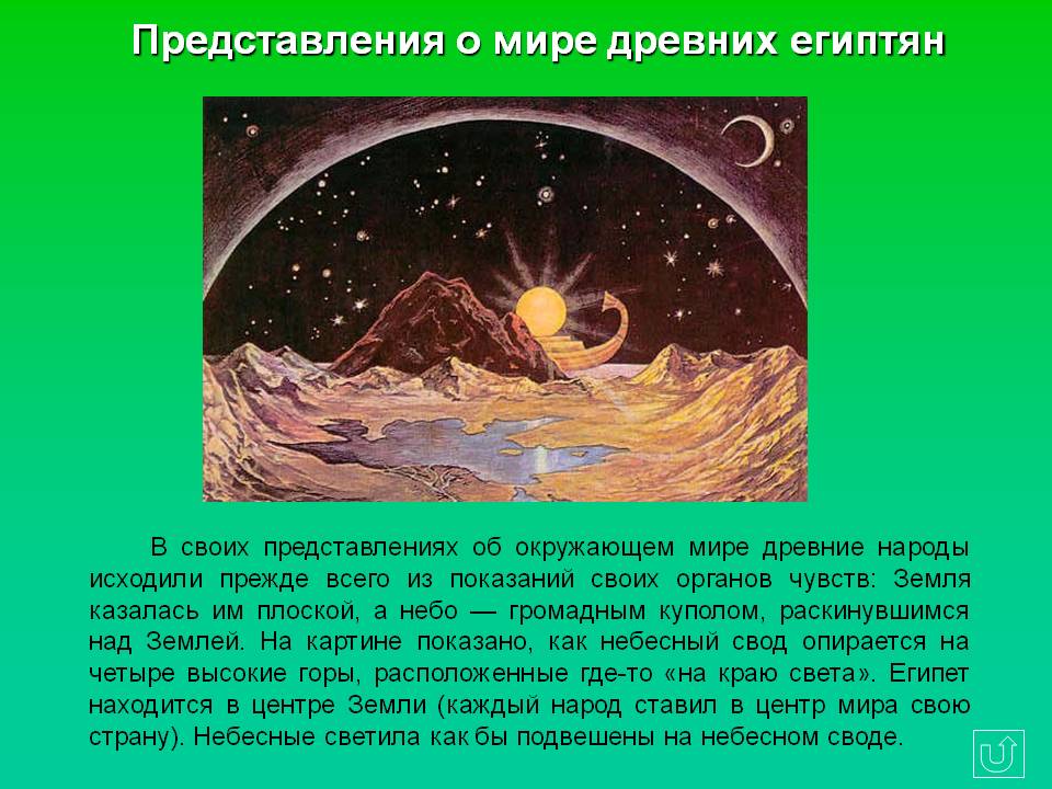 Представления о мире древних египтян