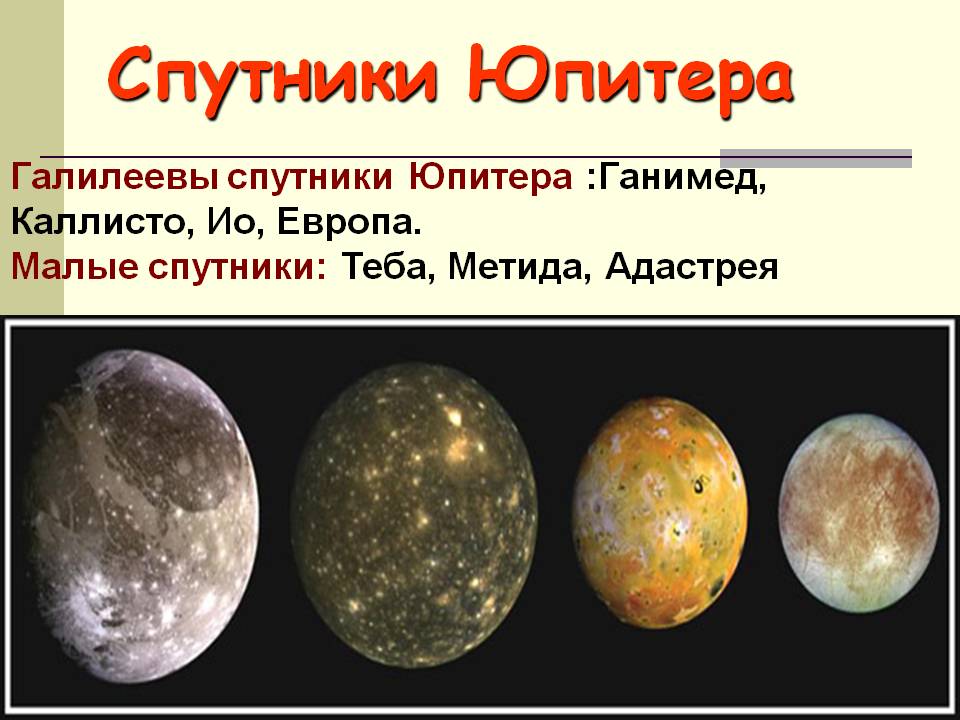 Спутники Юпитера