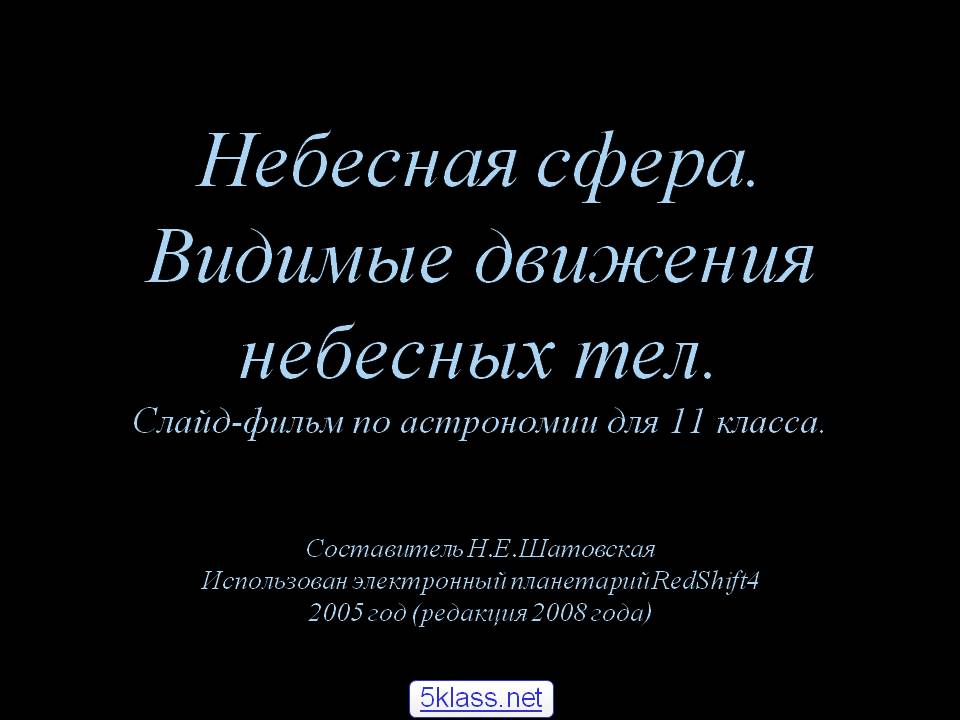Небесная сфера