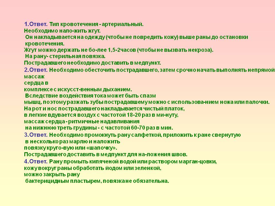 Тип кровотечения