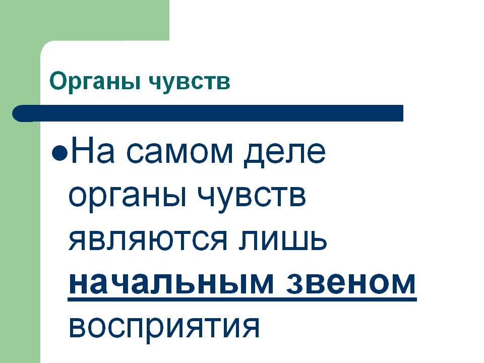 Органы чувств