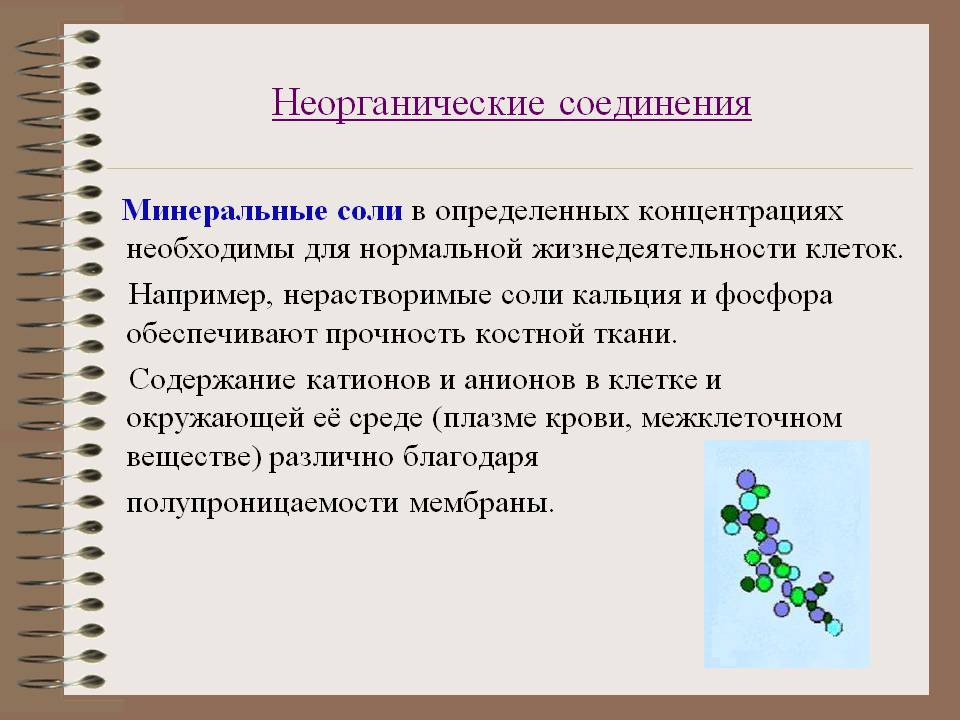 Минеральные соли