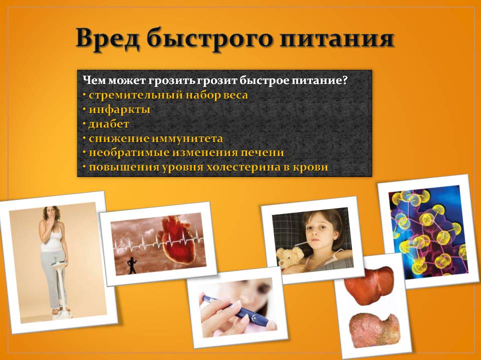 Вред быстрого питания