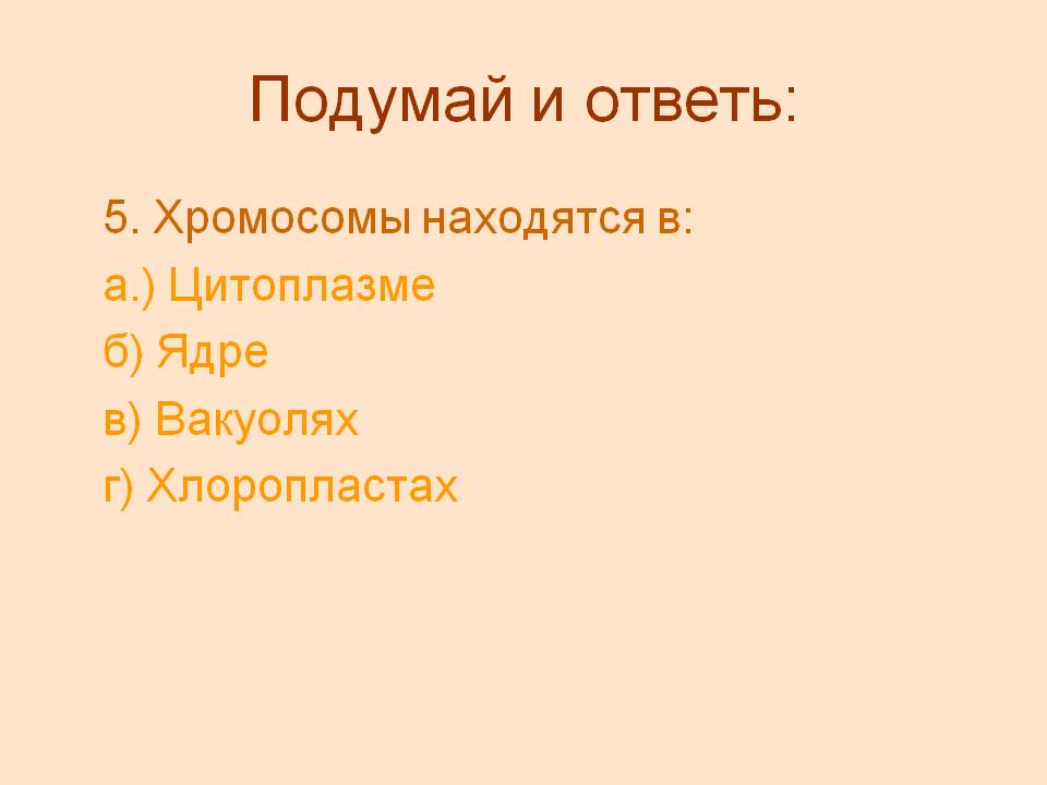 Хромосомы