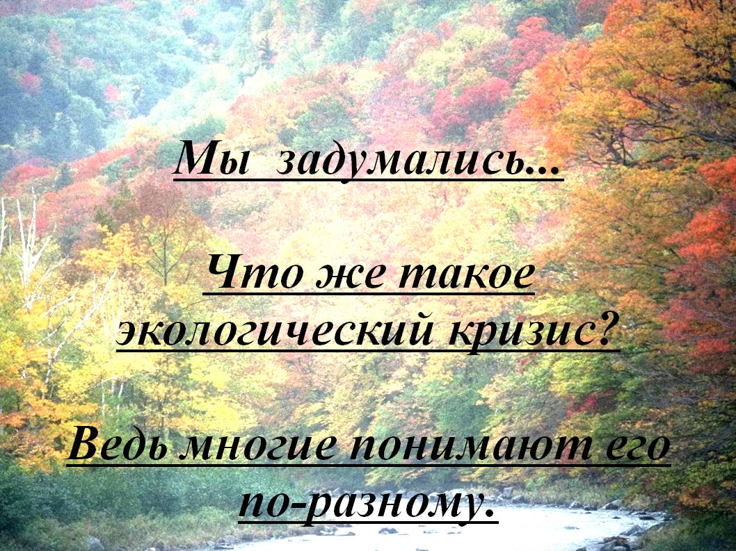 Мы задумались