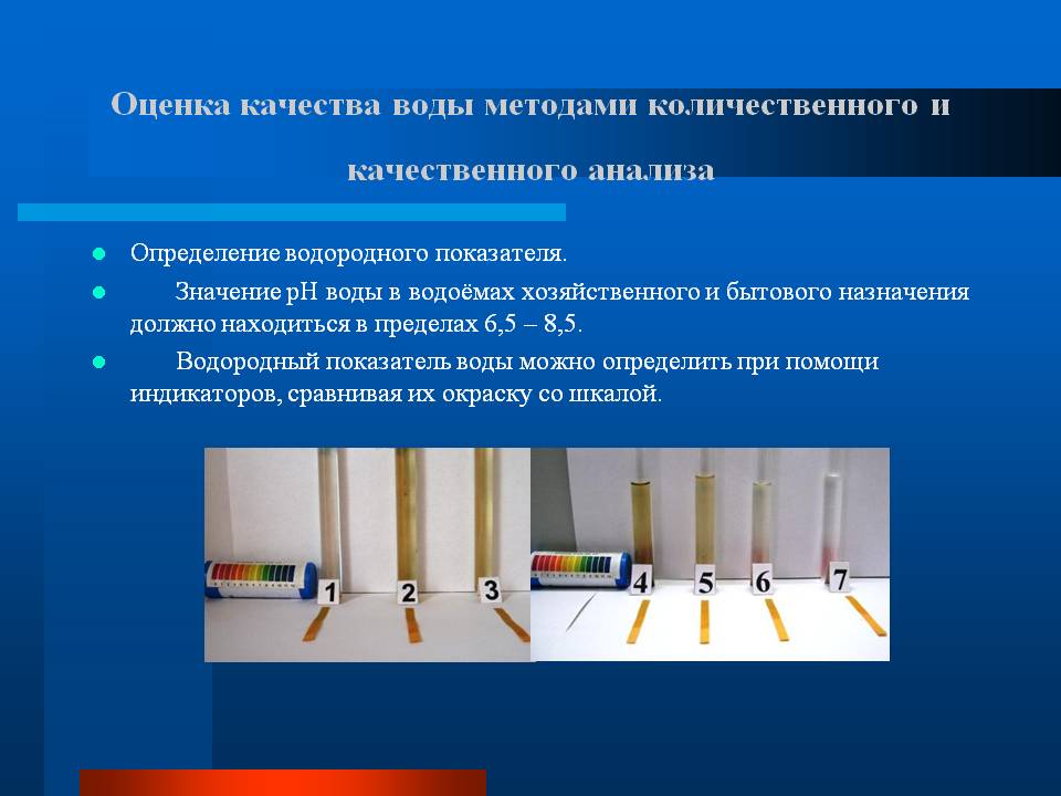 Оценка качества воды