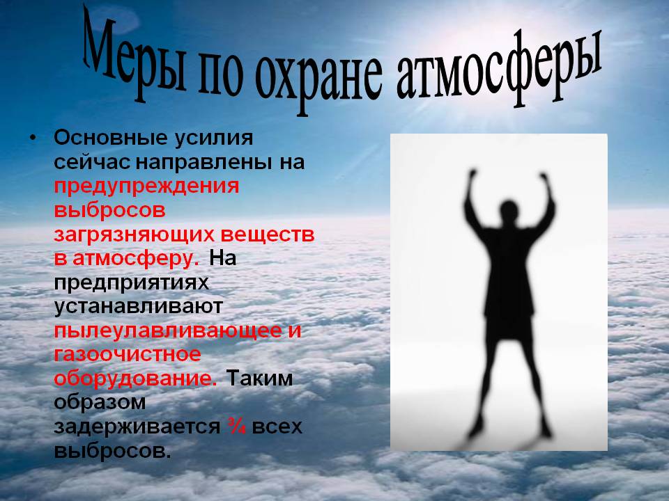 Меры по охране атмосферы