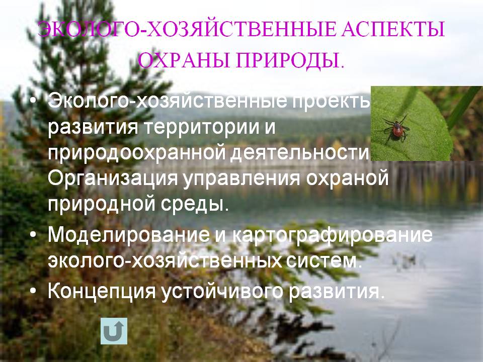 Эколого-хозяйственные аспекты охраны природы