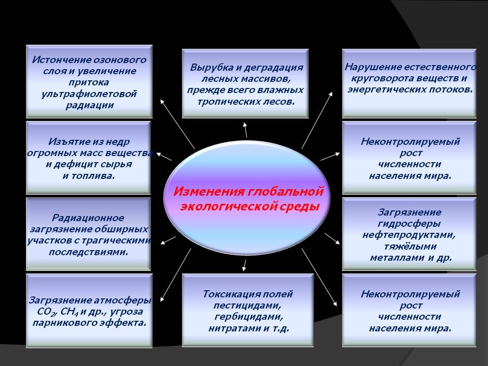 Изменения глобальной экологической среды