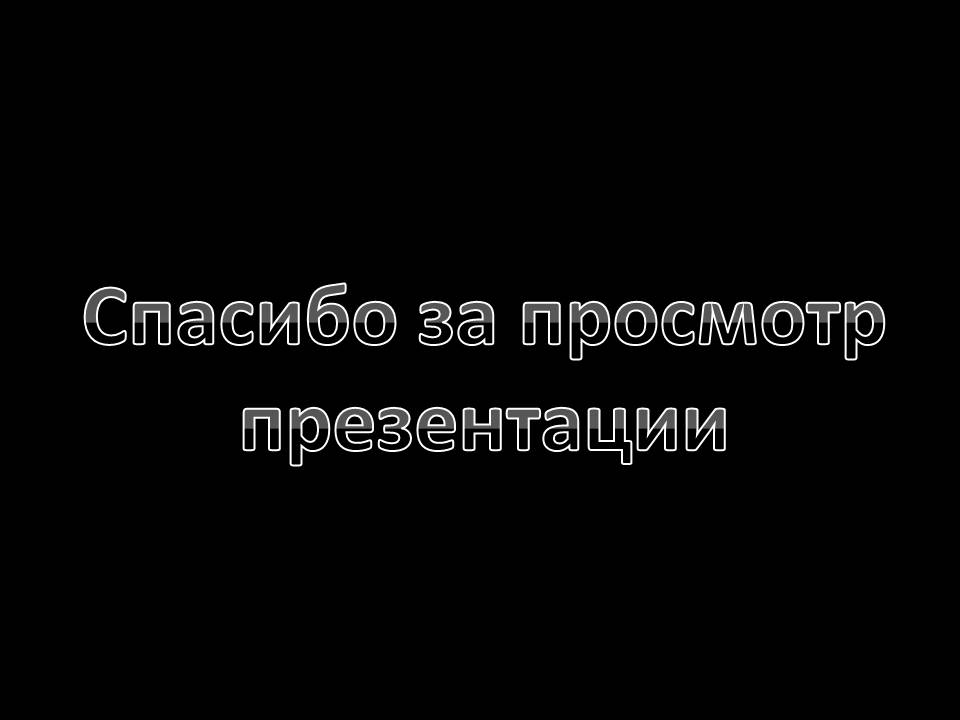 Спасибо за просмотр презентации