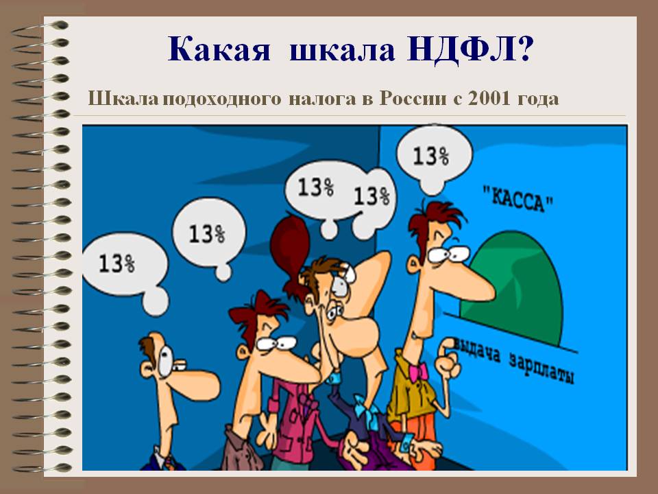 Шкала подоходного налога в России
