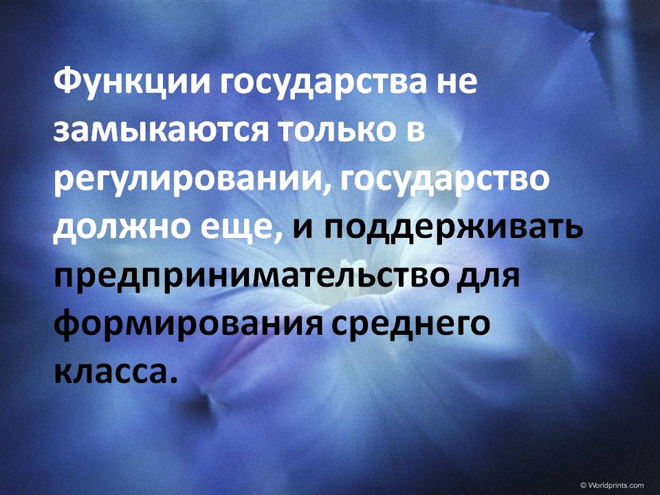 Функции государства не замыкаются только в регулировании, государство