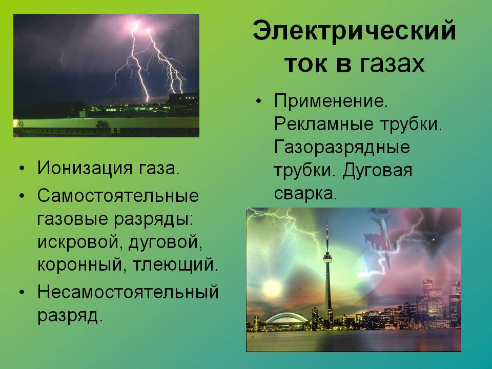 Электрический ток в газах