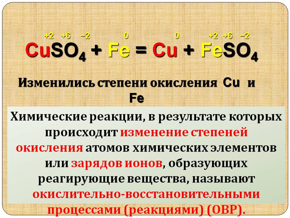 CuSO4 + Fe = Cu + FeSO4