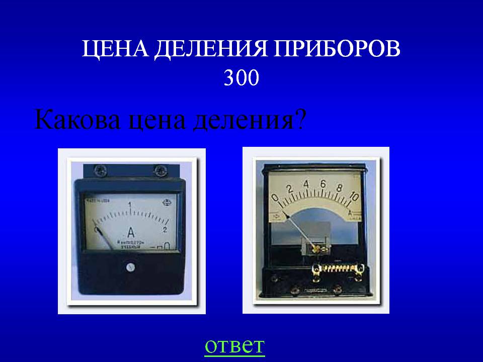 Какова цена деления