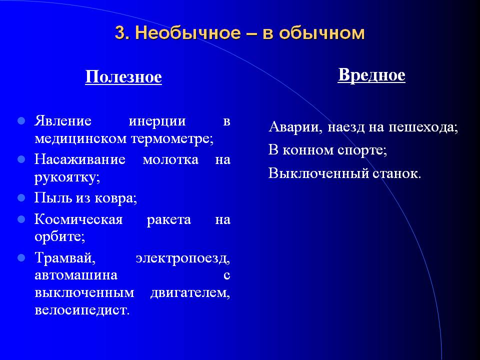 3. Необычное – в обычном