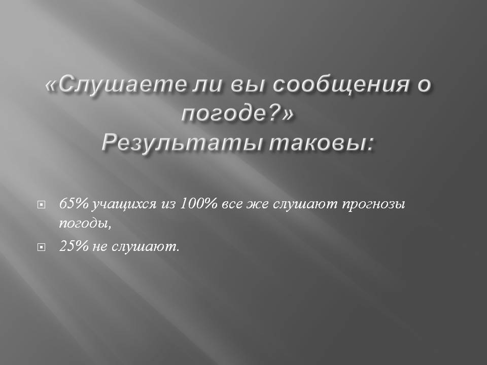 Сообщения о погоде