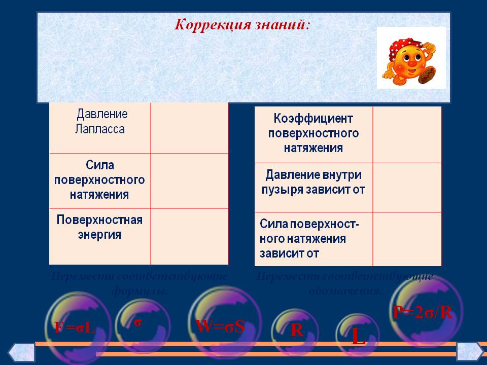 Коррекция знаний