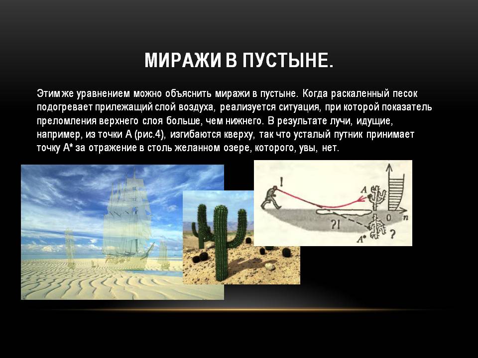 Миражи в пустыне