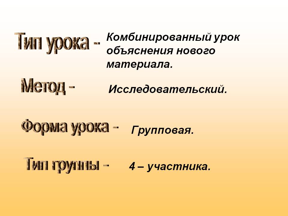 Тип урока -