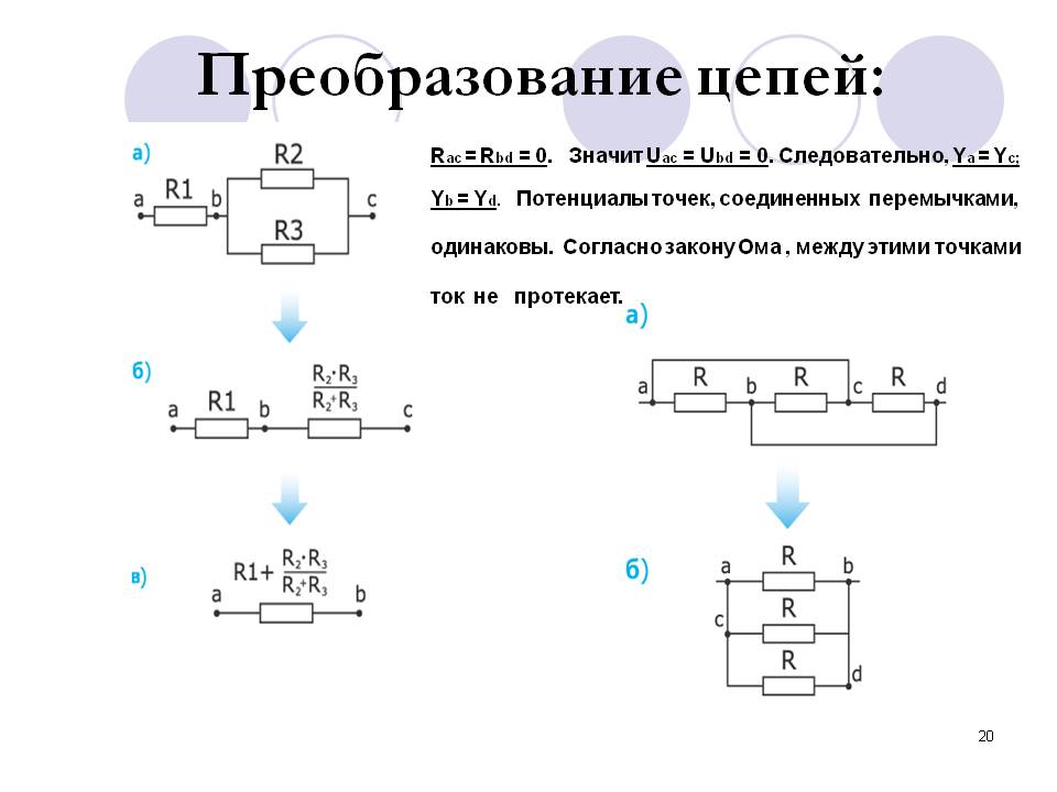 Преобразование цепей