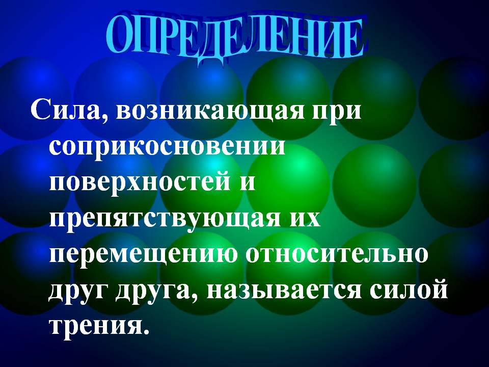 Сила, возникающая при соприкосновении поверхностей