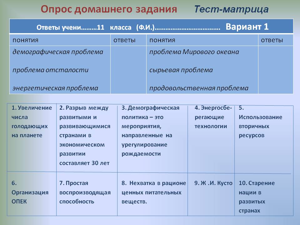 Тест-матрица