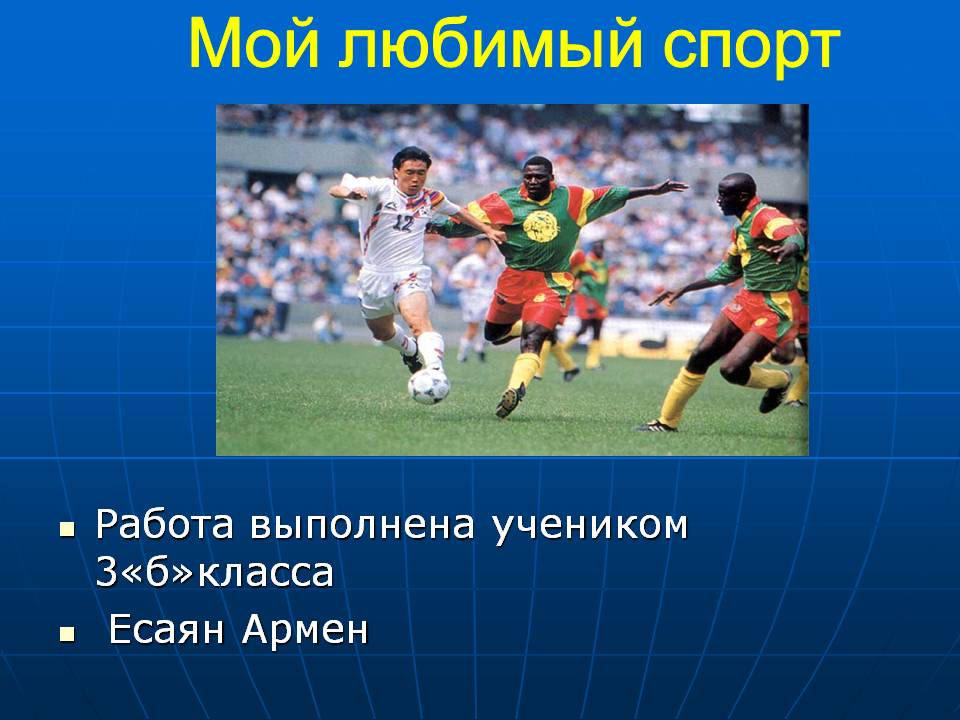 Мой любимый спорт