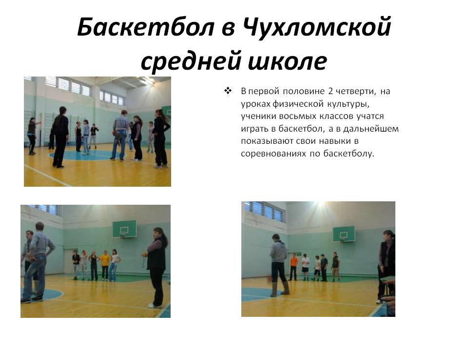 Баскетбол в Чухломской средней школе