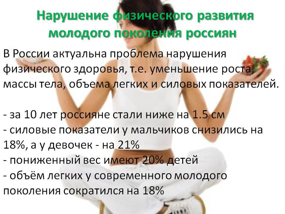Нарушение физического развития молодого поколения россиян