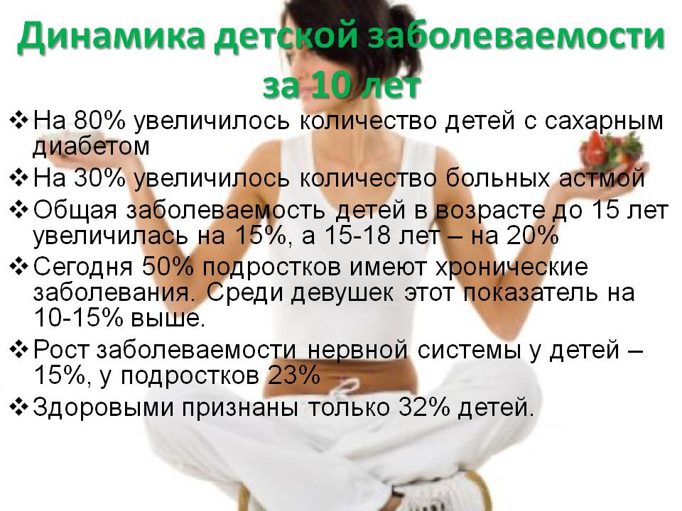 Динамика детской заболеваемости за 10 лет