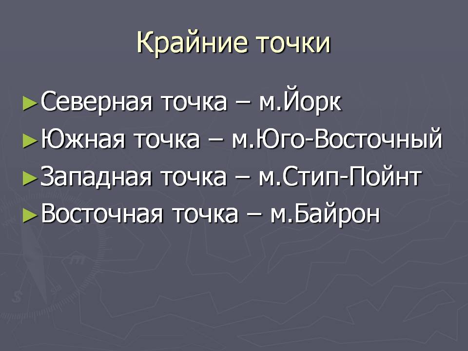 Крайние точки