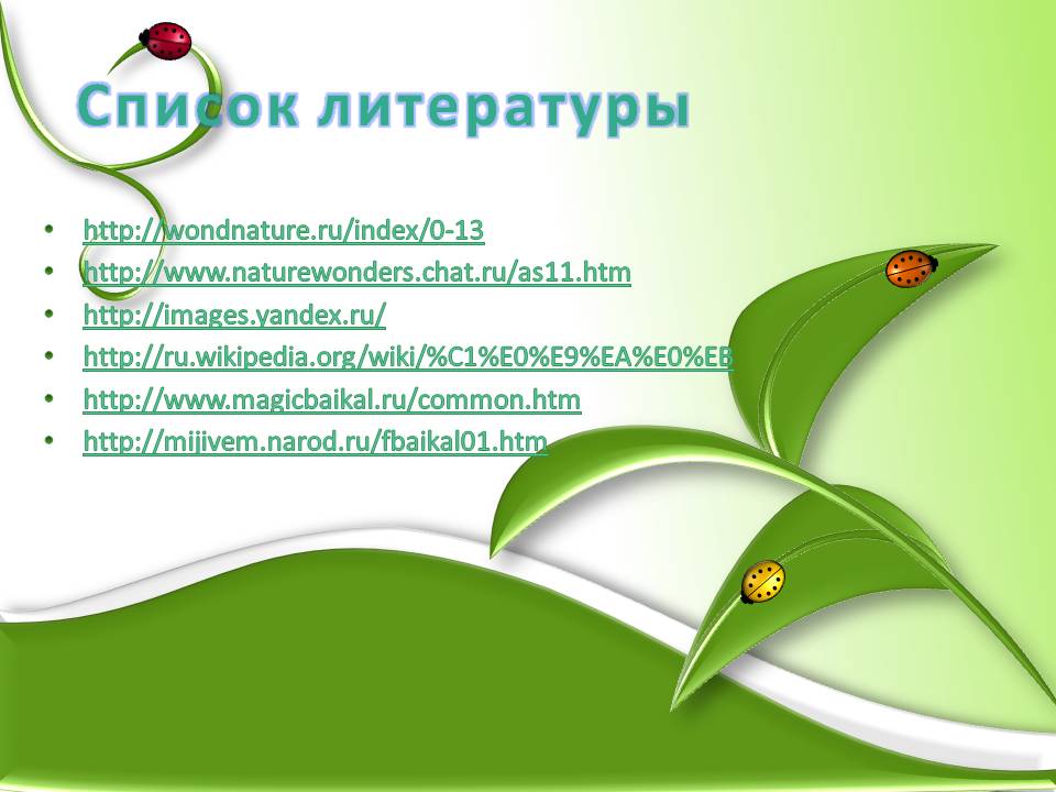 Список литературы