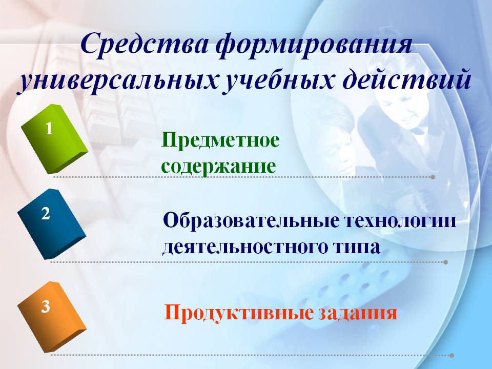 Средства формирования универсальных учебных действий