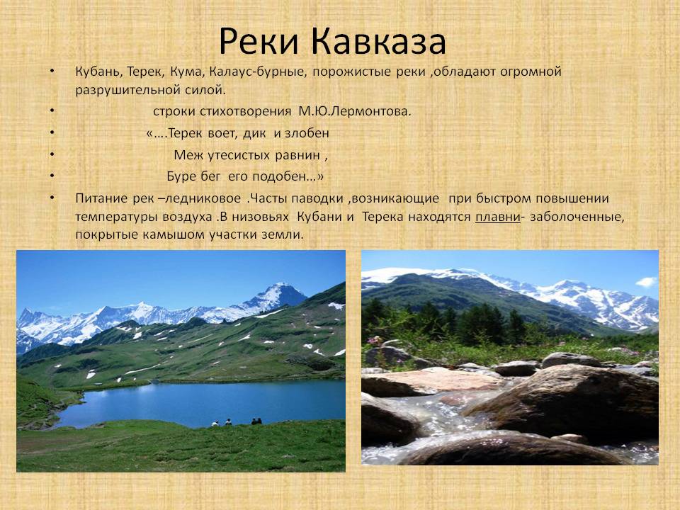 Реки Кавказа