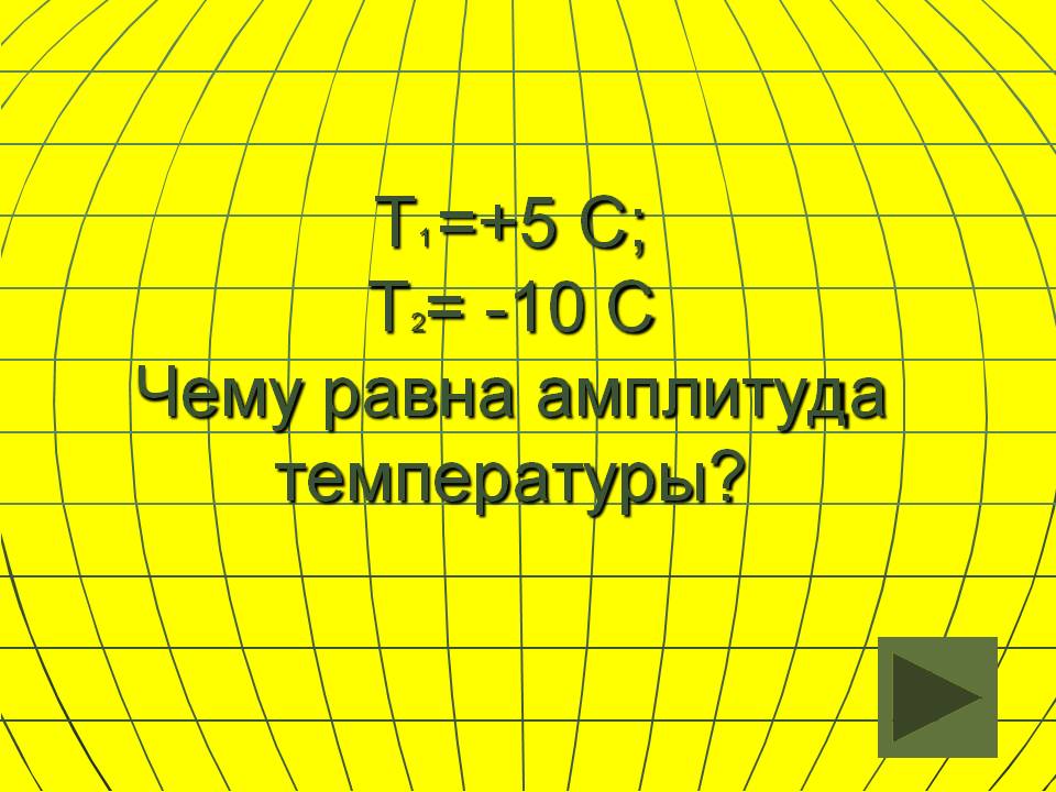 Чему равна амплитуда температуры